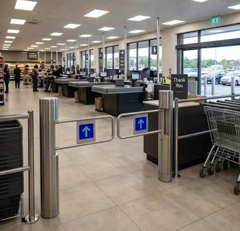Double-Wing Swing Gate for High-Capacity Entrances Double-wing swing gate for high-capacity entrances