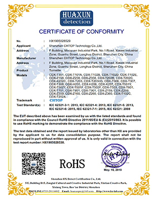 Certificate Of Conformity-Rosh